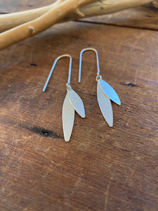 Silver Olive Branch Earrings