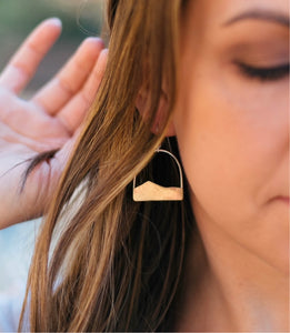 Modern Mountain Earrings