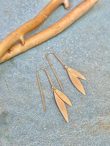Golden Olive Branch Earrings
