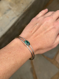 Variscite Turquoise Double Cuff