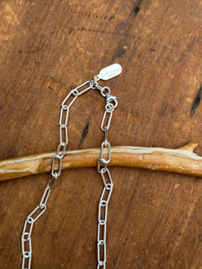 Silver Paperclip Necklace