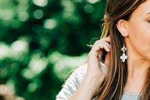 Load image into Gallery viewer, Haven Snowdrop Lantern Earrings